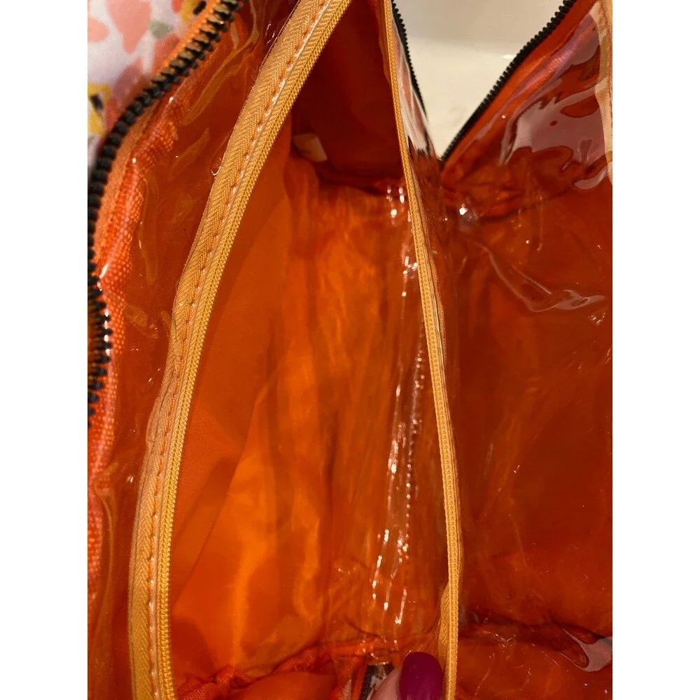 Floral Makeup & Accessory Travel Bag Large Open See Through Compartments ?‎ New